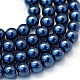 Chapelets de perles rondes en verre peint(X-HY-Q003-6mm-15)-1