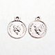 Flat Round Alloy Charms(PALLOY-O065-13G-AAA)-1