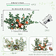 1 Set Plastic Artificial Flower & Leaf(AJEW-GA0009-94)-2