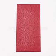 Self-adhesive PU Leather, Sofa Patches, Car Seat, Bed Leather Repair Subsidies, FireBrick, 20x10cm(DIY-WH0067-06B)