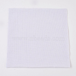 11CT Cross Stitch Canvas Fabric Embroidery Cloth Fabric, DIY Handmade Sewing Accessories Supplies, Square, White, 20x20cm(DIY-WH0063-01A)