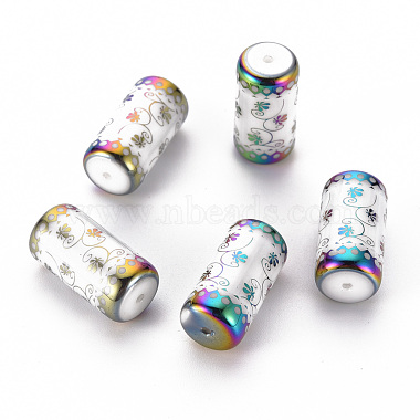 Colorful Column Glass Beads