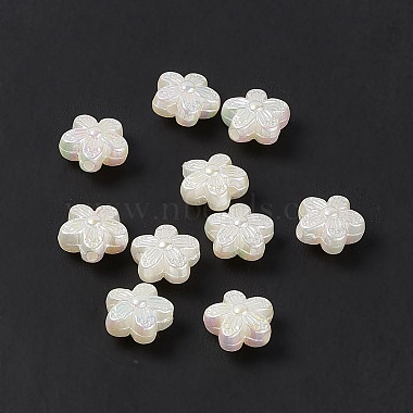 White Flower Acrylic Beads