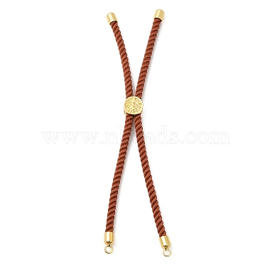 Twisted Nylon Cord Silder Bracelets(DIY-B066-03G)-2