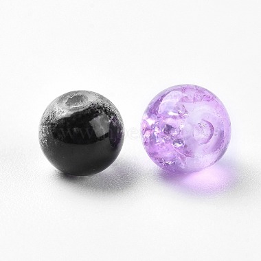 Perles de verre craquelé peintes(DGLA-X0006-6mm-03)-3