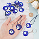 12Pcs 2 Style Glass Evil Eye Pendant Decorations(HJEW-FG0001-11)-3