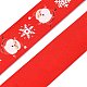 1 Roll Christmas Printed Polyester Grosgrain Ribbons(OCOR-YW0001-05C)-2