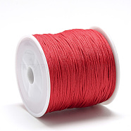 Nylon Thread, Chinese Knotting Cord, Red, 1.5mm, about 142.16 yards(130m)/roll(NWIR-Q009B-700)