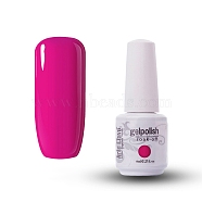 8ml Special Nail Gel, for Nail Art Stamping Print, Varnish Manicure Starter Kit, Medium Violet Red, Bottle: 25x66mm(MRMJ-P006-J051)