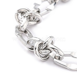 304 Stainless Steel Rope Chains, Unwelded, Stainless Steel Color, 9mm(CHS-Z001-05P)