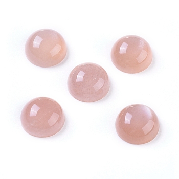 Natural Sunstone Cabochons, Half Round/Dome, 10x5mm
