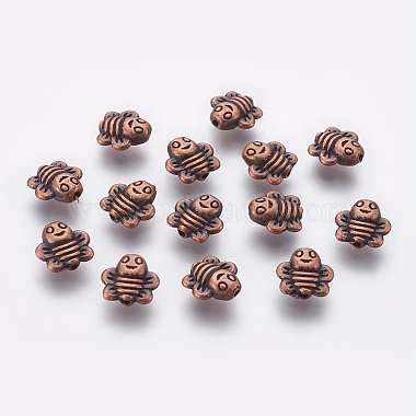 9mm Bees Alloy Beads