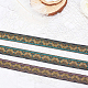 ahandmaker 2rouleaux 2 couleurs rubans en polyester brodés de style ethnique(OCOR-GA0001-12)-4