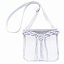 White Rectangle Plastic Shoulder Bags(MAKN-PW0001-105A)