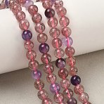 Natural Auralite Beads Strands, Round, 6.5mm, Hole: 0.8~0.9mm, about 61pcs/strand, 15.12''~15.20''(38.4~38.6cm)(G-Z139-A01-6mm)
