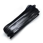 Cowhide Cord, Black, 3x2mm(X-WL-Q007-3x2-2)