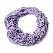 Polyester Cord, Twisted Cord, Lavender, 5mm, about 97~100m/bundle(NWIR-P021-015)