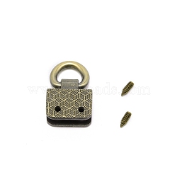 Zinc Alloy Bag Hanger, Bag Replacement Accessories, Antique Bronze, 3.2x2x0.88cm, Hole: 7.3mm(FIND-TAC0008-16AB)