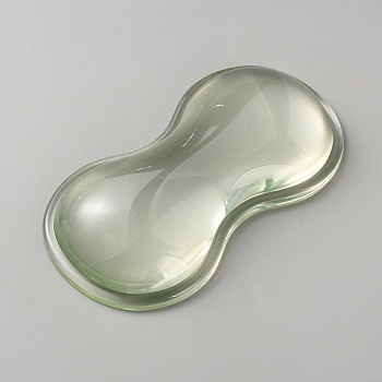 Silicone Mouse Wrist Rests, Oval Shaped, Aquamarine, 146x79x23.5mm