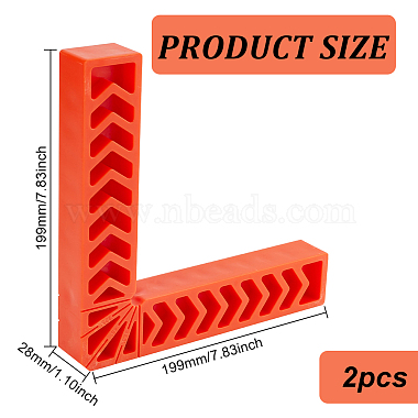 8 Inch Plastic Precision Machinist Square(TOOL-WH0051-78D)-2