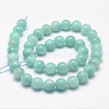 Natur amazonite Perlenstr&auml;nge(G-P204-02-10mm)-3