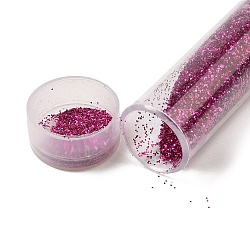 Plastic Glitter Powder Fillers, UV Resin Filler, Epoxy Resin Mold Filling Material, for DIY Resin Craft Making, Medium Violet Red, 75.5x12mm(AJEW-H144-01E)