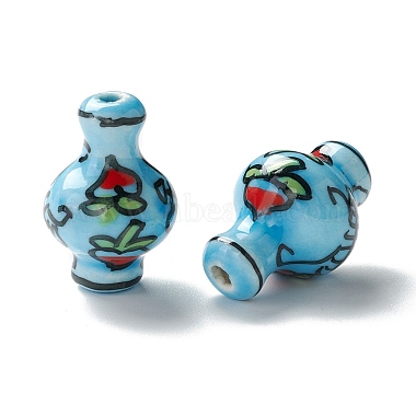 手作りの陶器ビーズ(PORC-I013-01A)-2