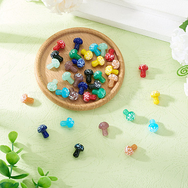 36St&uuml;ck 9 Farben handgefertigte Lampwork-Perlen(LAMP-TA0001-55)-5