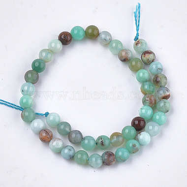 Natural Chrysoprase Beads Strands(G-S333-4mm-037)-2