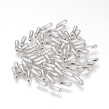 Real Platinum Plated Tube Brass Beads