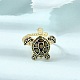 Brass Enamel Cuff Open Rings(KK-CBA0419-02G)-1