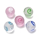 Frosted Handmade Lampwork Beads(LA-CBA5635-01B)-1