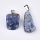 Natural Blue Spot Stone Pendants(G-Q996-26)-2