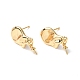 Brass Stud Earring Findings(KK-B063-05G)-1