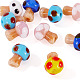 10Pcs Handmade Evil Eye Lampwork Beads(LAMP-TA0001-95A)-2