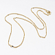 Brass Chain Necklaces(X-MAK-L009-11G)-2