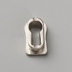Vintage Zinc Alloy Key Signs, Lock Rosettes, Oval, Platinum, 20x11x5mm(FIND-WH0139-838P)