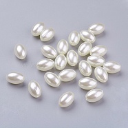 ABS Plastic Imitation Pearl Beads, Rice, Beige, 11x7.5mm, Hole: 1mm, about 1406pcs/pound(MACR-G007-1)