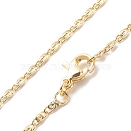 Brass Lumachina Chains Necklace for Women, Cadmium Free & Lead Free, Real 18K Gold Plated, 17.83 inch(45.3cm)(NJEW-P265-34G)