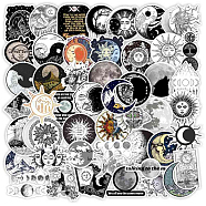 50Pcs The Sun and Moon Planet Stickers, for Laptop Scrapbook Phone Notebooks Diary, Moon Pattern, 40~60mm, 50pcs/set(X-STIC-PW0002-090)