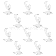 Acrylic Watch Display, C-shaped, Clear, 45x62x85mm, C-shaped: 65x15.5mm(ODIS-WH0008-11)
