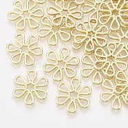 Alloy Filigree Joiners Links, Flower, Light Gold, 18x16.5x2mm(PALLOY-T067-105LG)