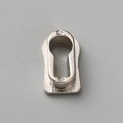 Vintage Zinc Alloy Key Signs, Lock Rosettes, Oval, Platinum, 20x11x5mm(FIND-WH0139-838P)