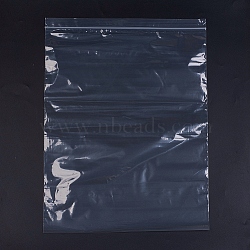 (Holiday Stock-Up Sale)Plastic Zip Lock Bags, Resealable Packaging Bags, Top Seal, Self Seal Bag, Rectangle, White, 48x36cm, Unilateral Thickness: 2.7 Mil(0.07mm), 100pcs/bag(OPP-G001-G-36x48cm)