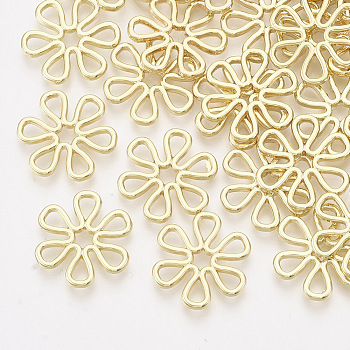 Alloy Filigree Joiners Links, Flower, Light Gold, 18x16.5x2mm