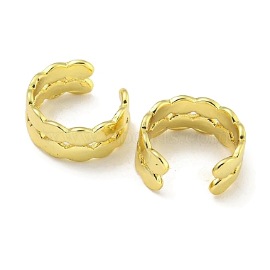 Brass Cuff Earrings for Women(EJEW-C104-047G)-2