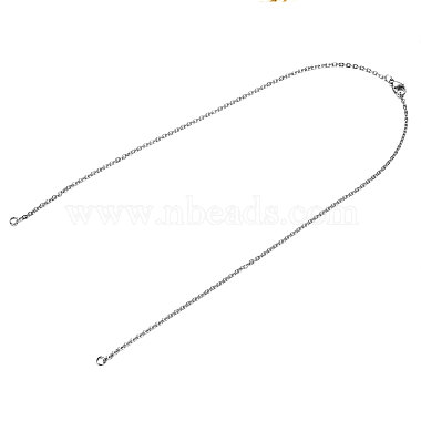 Tarnish Resistant 304 Stainless Steel Cable Chain Necklace Making(STAS-T040-PJ209-1-36)-2