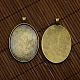 40x30mm couverture de clair cabochon ovale en verre et en alliage antique bronze blanc supports pendentif cabochon pour bricolage de création de portrait pendentif(DIY-X0159-AB-FF)-4