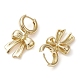 Bowknot Brass Dangle Hoop Earrings(EJEW-M245-12G)-2