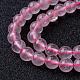 Chapelets de perles en quartz rose naturel(G-R173-4mm-04)-2